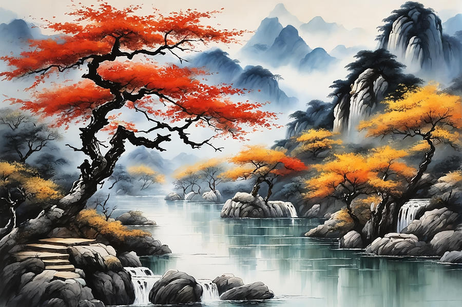 Nature Digital Art - Guangxi Province by Manjik Pictures