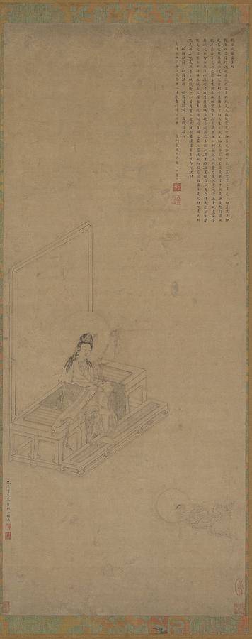 Guanyin And Shancai Wen Zhengming Painting