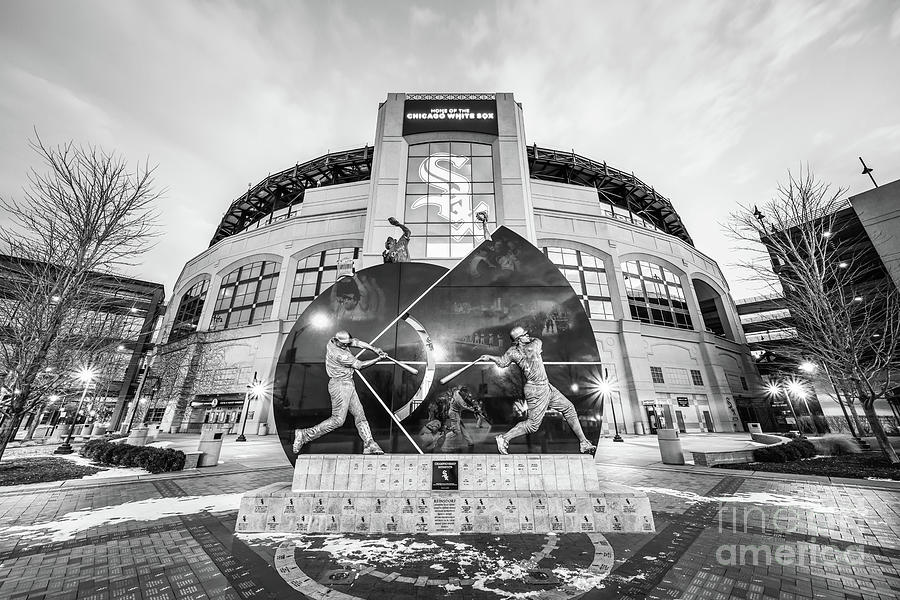 Guaranteed Rate Field Chicago White Sox Black and White Picture Photograph by Paul Velgos