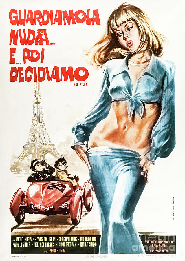 Guardiamola Nuda E Poi Decidiamo 1970s movie poster Mixed Media by Retrographs