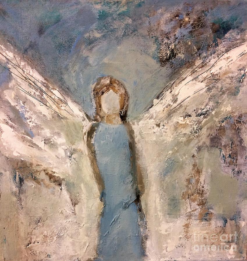 Angel Painting - Guardian Angel by Candace Thomas