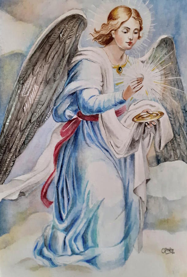 Guardian Angel Drawing by Carolina Prieto Moreno