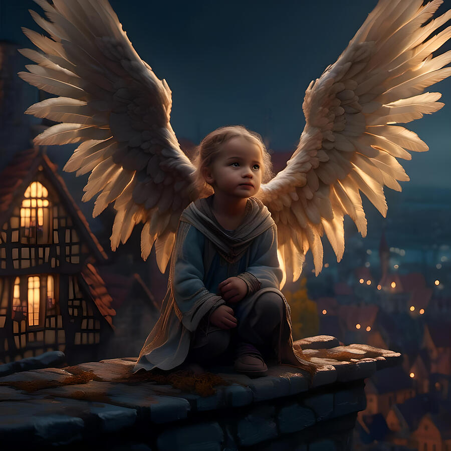 Guardian Angel Digital Art by Glenda Stevens