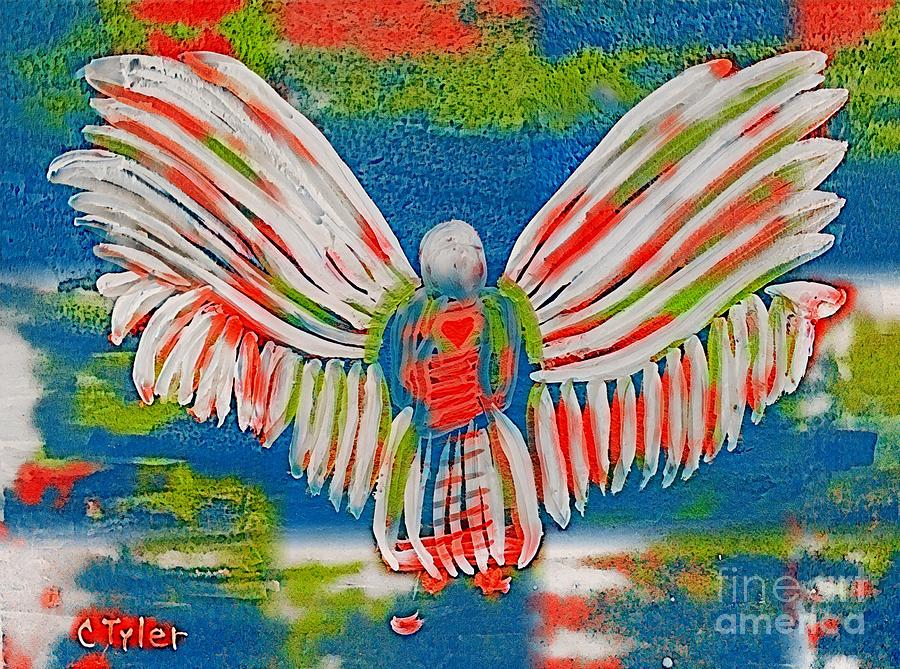 Guardian Angel Messenger by Christine Tyler Painting by Christine Tyler
