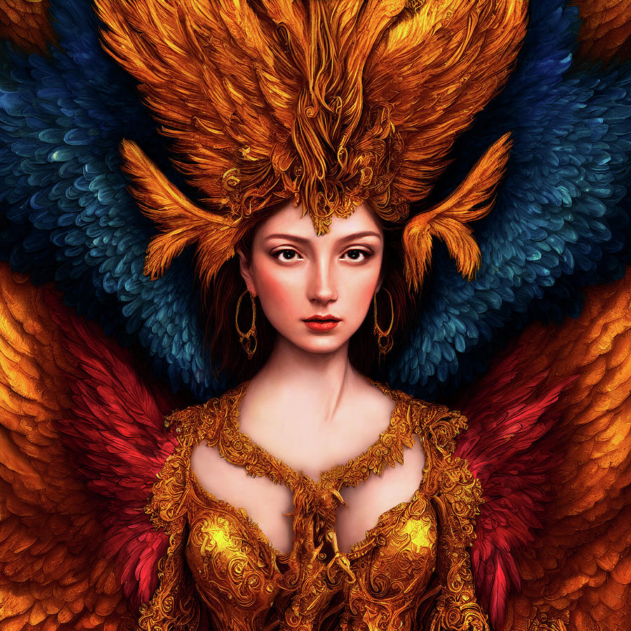 Guardian Angel Queen Digital Art by Peggy Collins