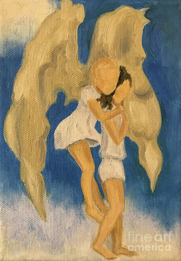 Guardian Angel Painting by Sherrell Rodgers