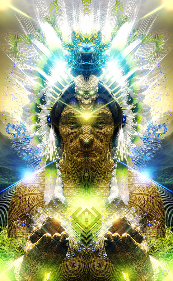 Guardian of the God Molecule Digital Art by Filip Zaruba