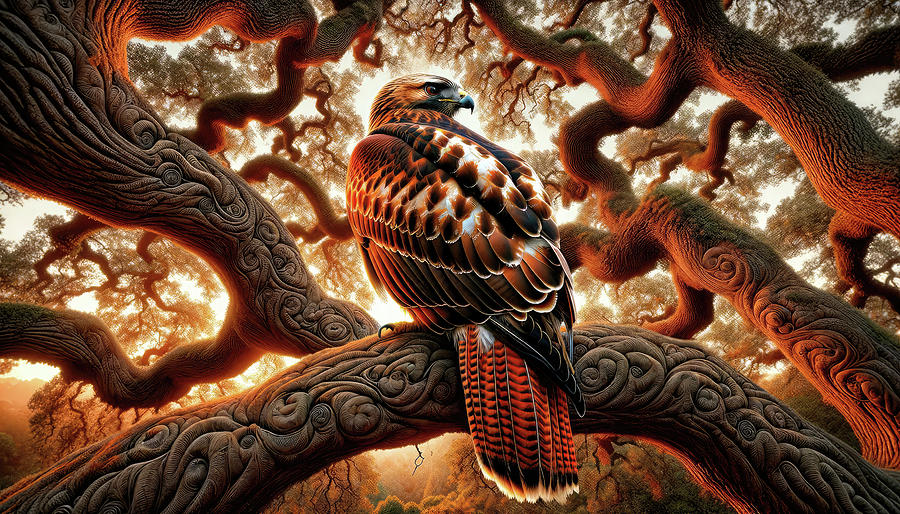 Guardian of the Twisted Oaks Digital Art by Bill And Linda Tiepelman