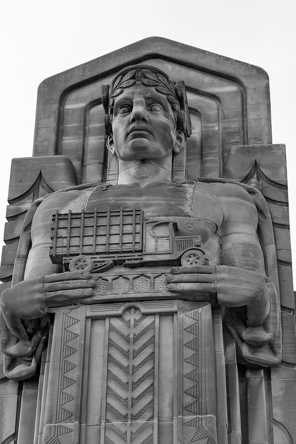 Guardian Of Traffic Motor Truck BW Photograph by Dale Kincaid