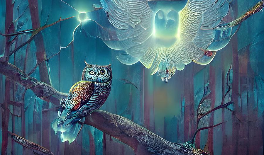 Guardian Owl Digital Art by Beverly Read