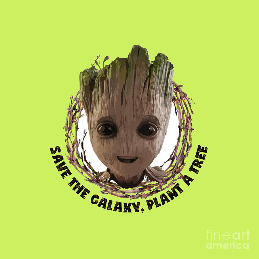 Guardians Of The Galaxy Baby Groot Save The Galaxy Digital Art by ...