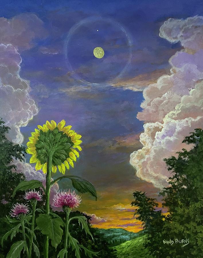Guarding The Sunflower Painting by Rand Burns