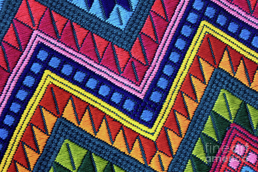 Guatemala textile photography - Guatemalan Diamonds  Photograph by Sharon Hudson