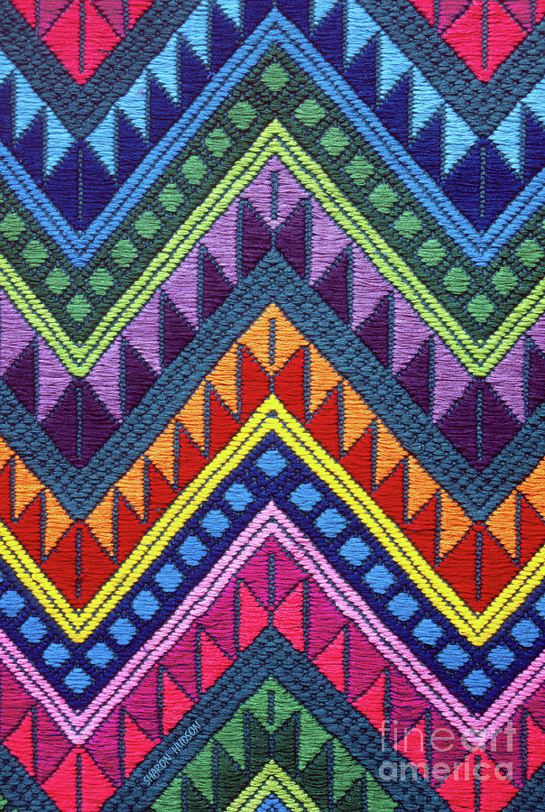 Guatemala textile photos - Guatemalan Diamonds II Photograph by Sharon Hudson