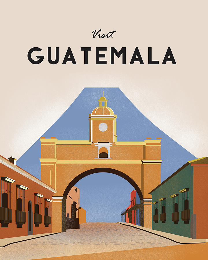 guatemala tourism poster