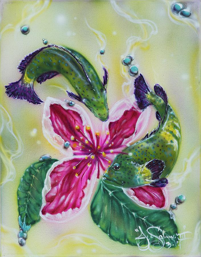 Guava Grouper Painting by Joel Salinas III Guava Grouper Painting by Joel Salinas III