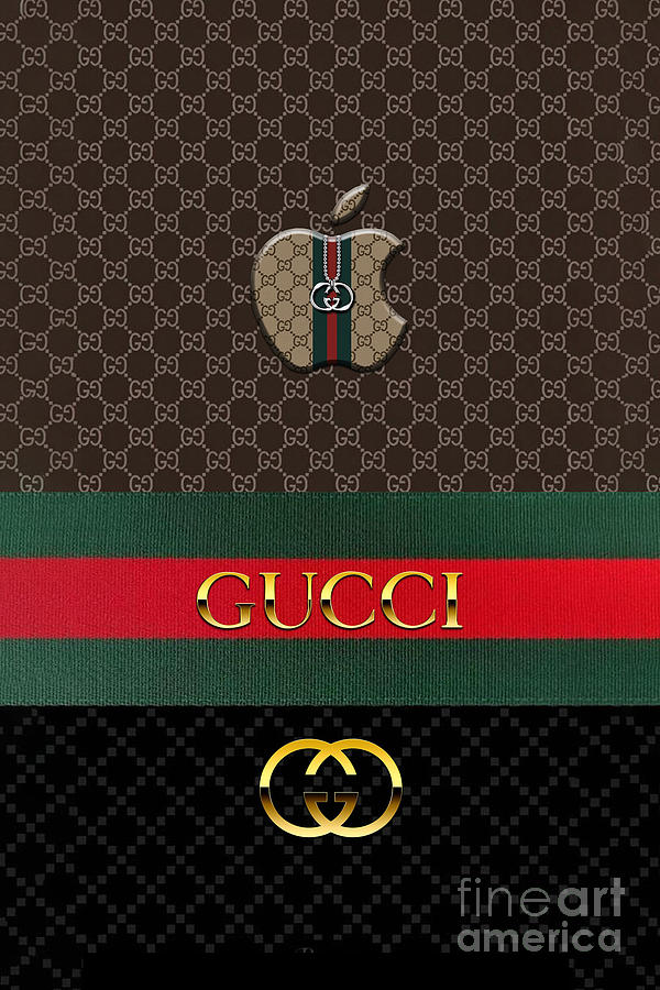 Gucci Apple Logo Digital Art by Alexis 