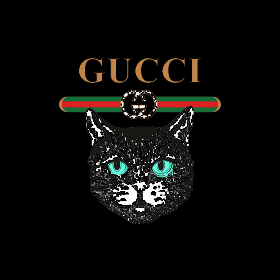 Gucci Cat collection designs logo Digital Art by Greens Shop - Fine Art ...