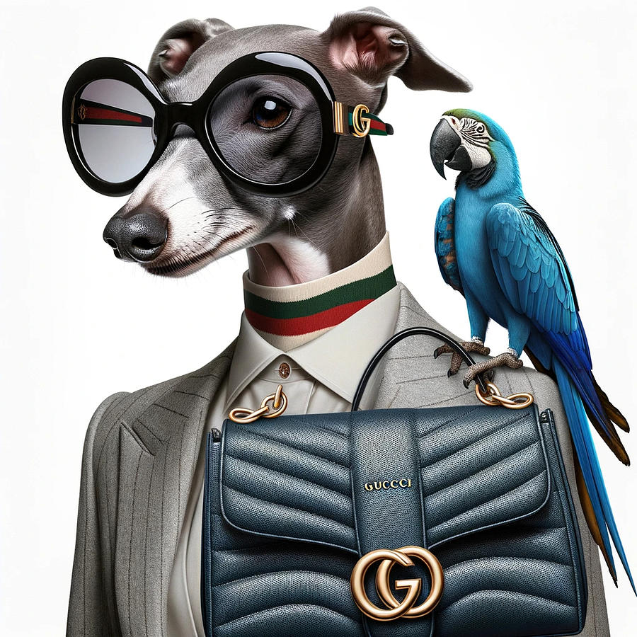 Gucci Glamour Digital Art by Holly Picano