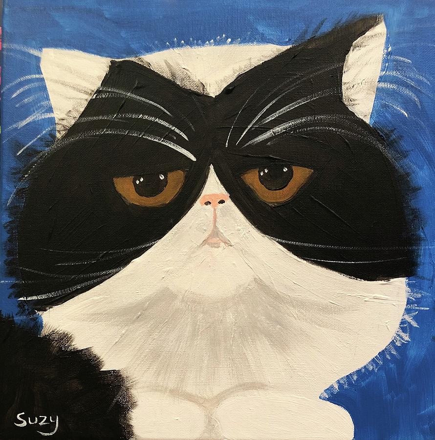 Cat Painting - Gucci by Suzy Mandel-Canter