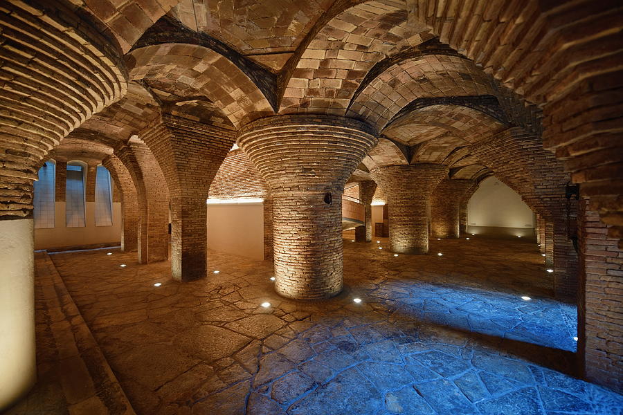 Guell Palace mansion basement Photograph by Songquan Deng