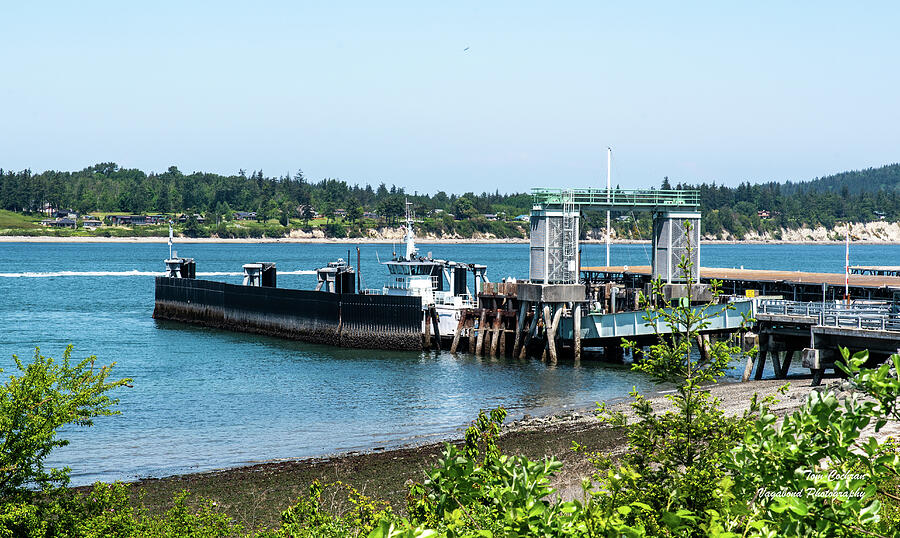 Guemes Ferry and Ferry Dock Photograph by Tom Cochran - Fine Art America