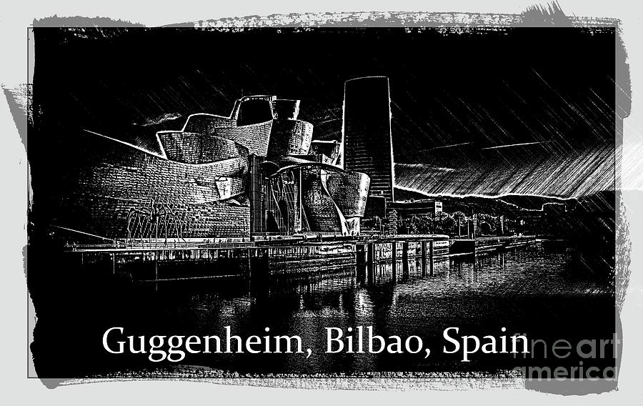 Guggenheim Poster, Bilbao, Spain Photograph by Philip Preston