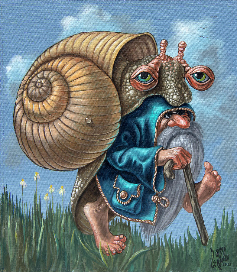 Guiding Snail Painting by Victor Molev
