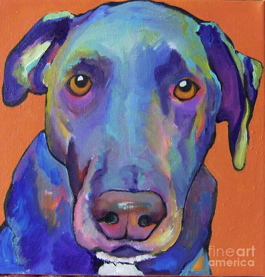 Labrador Painting - Guido Boy by Pat Saunders-White