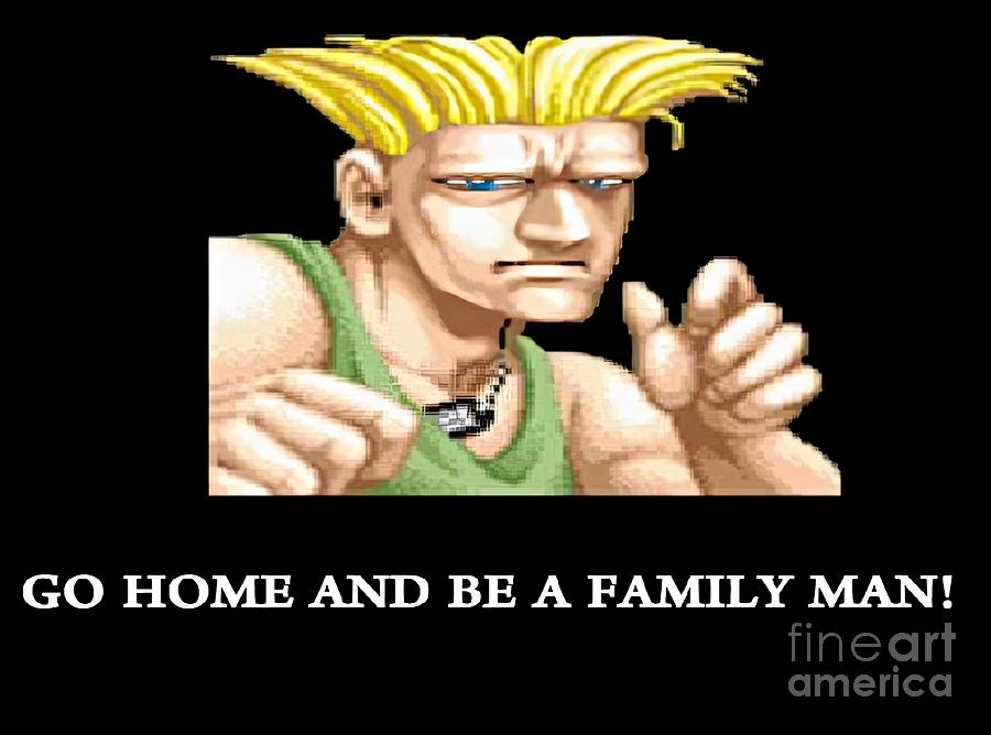 Guile go home and be a family man painting by steve palmer pixels