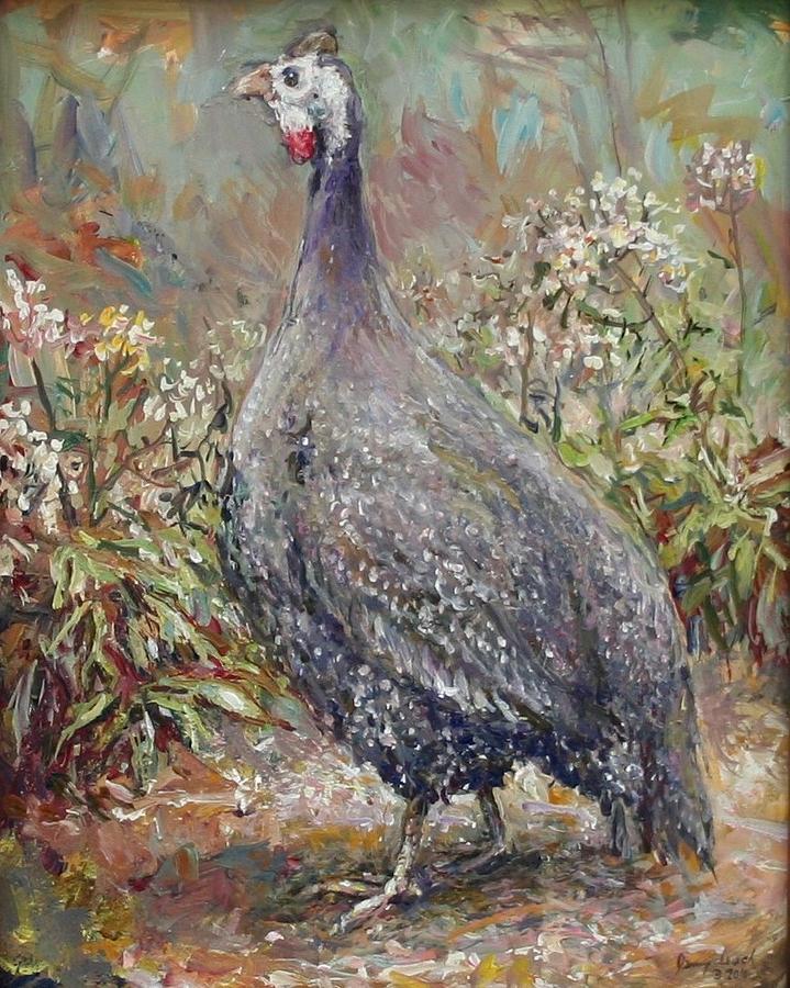 Guinea Fowl Painting by Jimmy Leach - Pixels