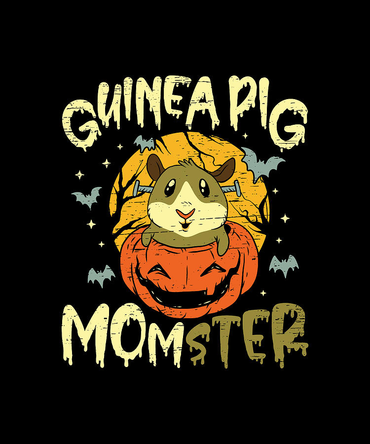 Guinea Pig Momster Halloween Guinea Pigs Digital Art by Florian Dold ...