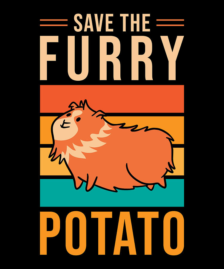 Guinea Pig Save the furry potato Digital Art by Manuel Schmucker - Fine ...