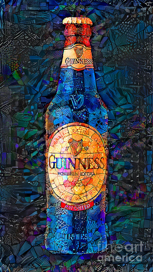 Beer Photograph - Guinness Beer in Contemporary Modern Art 20220102 by Wingsdomain Art and Photography