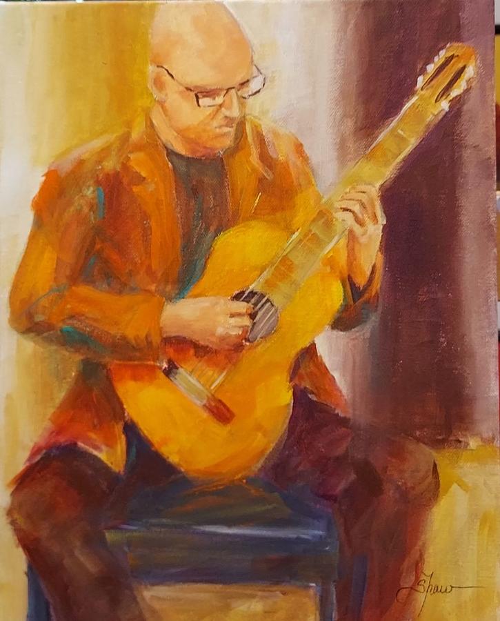 Guitar #2 Painting by Beverly Shaw-starkovich