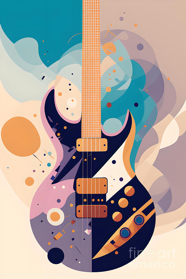 Guitar Art - 3 Digital Art by Philip Preston