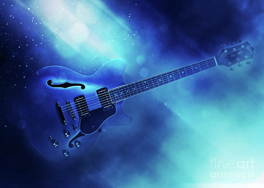 Guitar Blues Digital Art