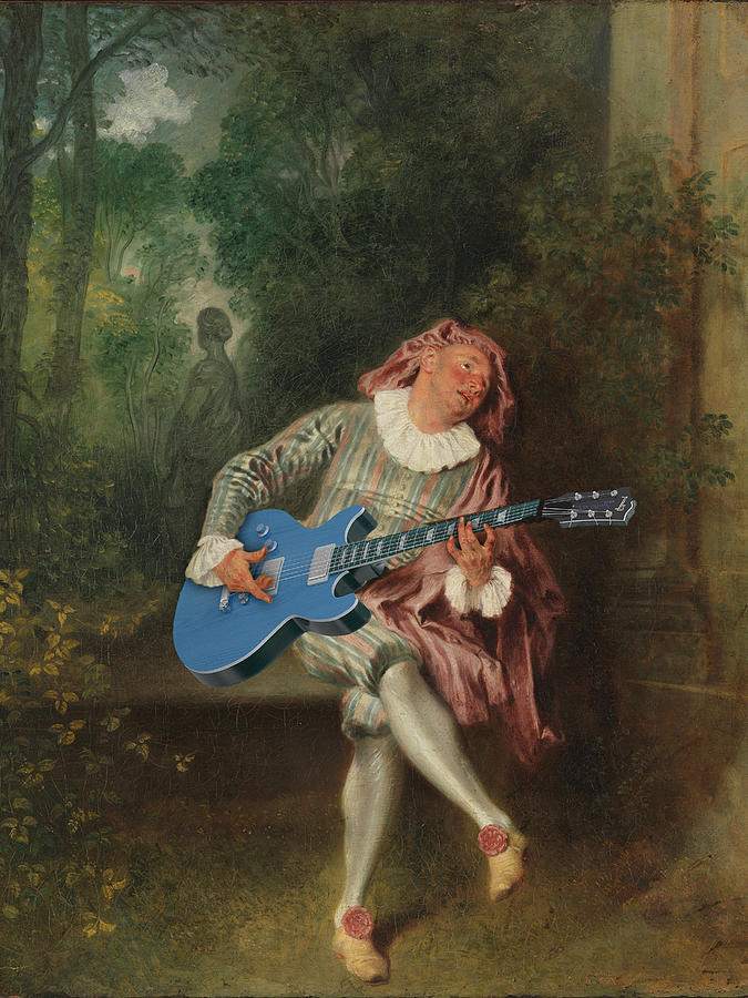 Guitar Classic Painting Painting by Tony Rubino