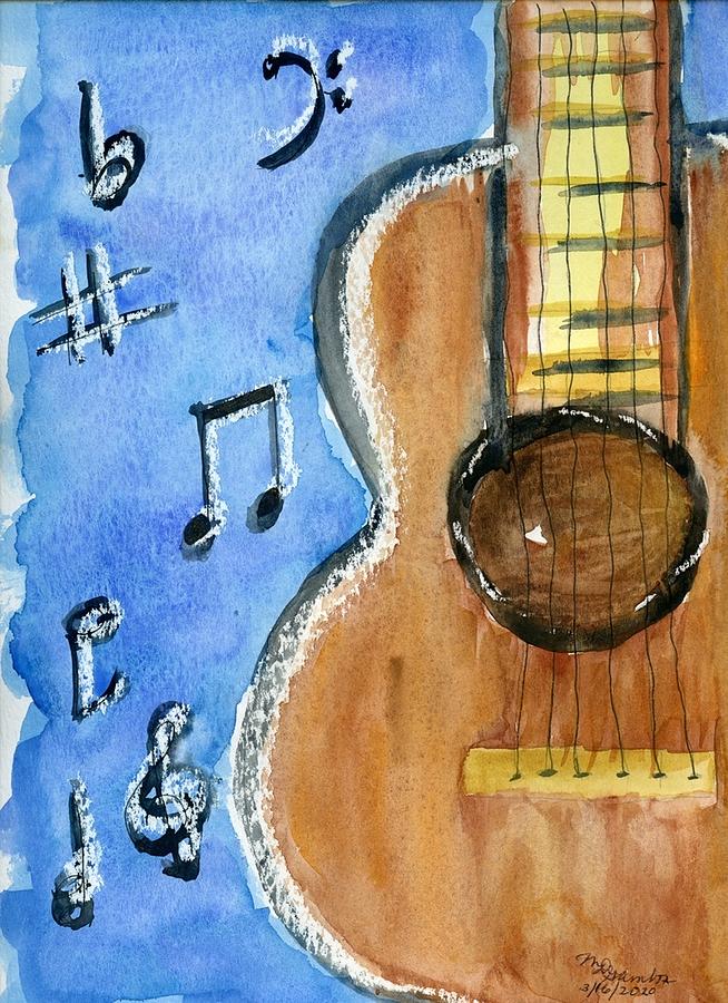 Guitar Gig Painting by Marcia Dworetz Gamboa - Fine Art America