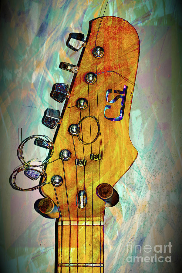 Guitar Headstock Photograph by Lynn Bolt