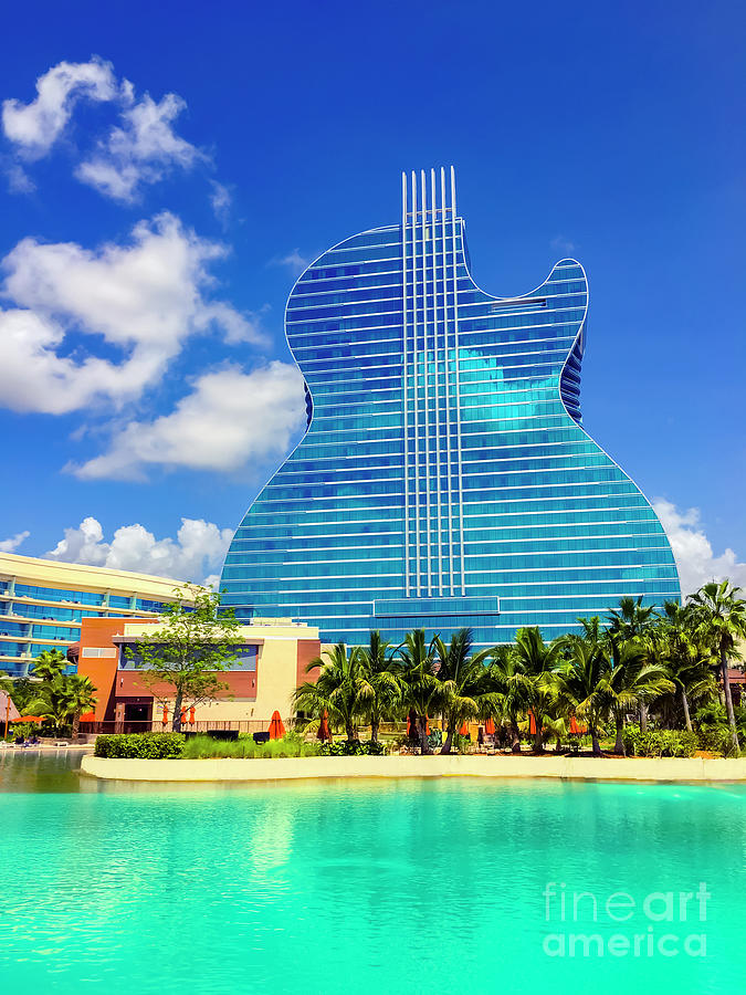 The Guitar Hotel at Seminole Hard Rock Photograph by Carlos Diaz