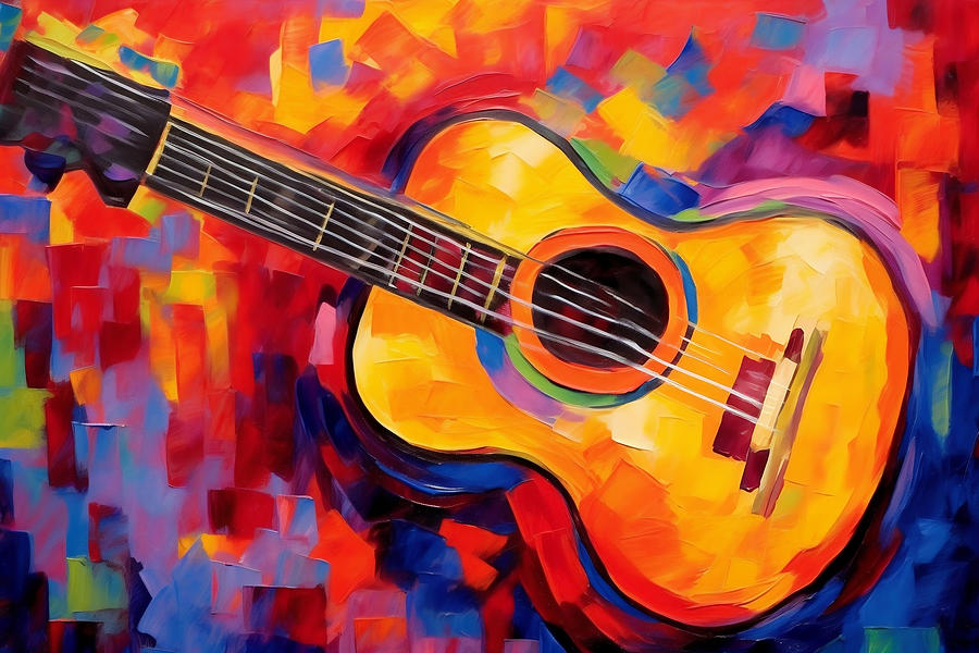 Guitar in Color- Fauvist Expressions of Harmony and Musical Strokes ...