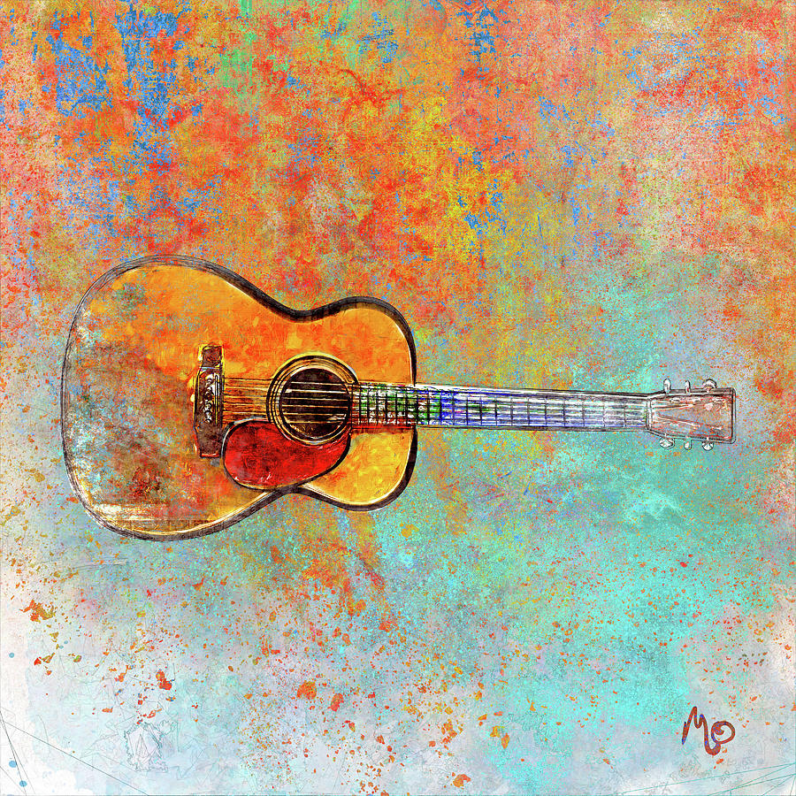 Guitar Digital Art by Mary Ogle | Fine Art America