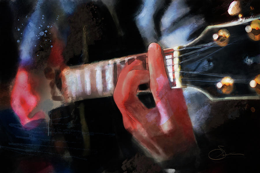 Guitar Painting by Rob Smiths