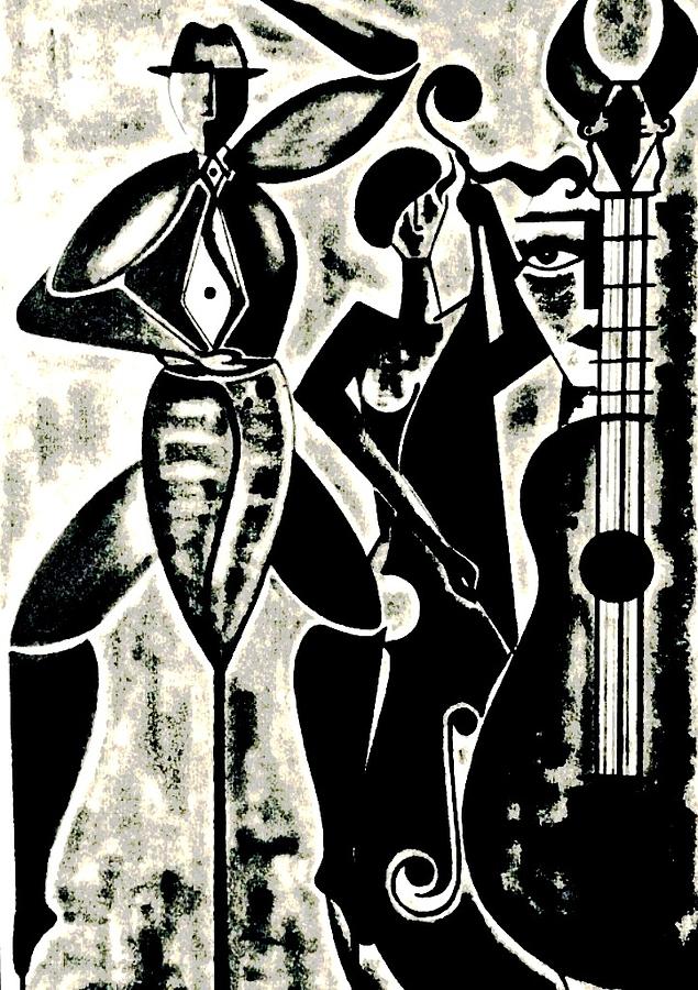 Jazz Digital Art - Guitar Toro by Bodo Vespaciano
