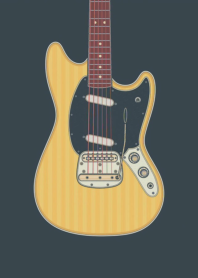 Guitar Yellow Rockmaster Guitar Digital Art by Towery Hill - Fine Art ...