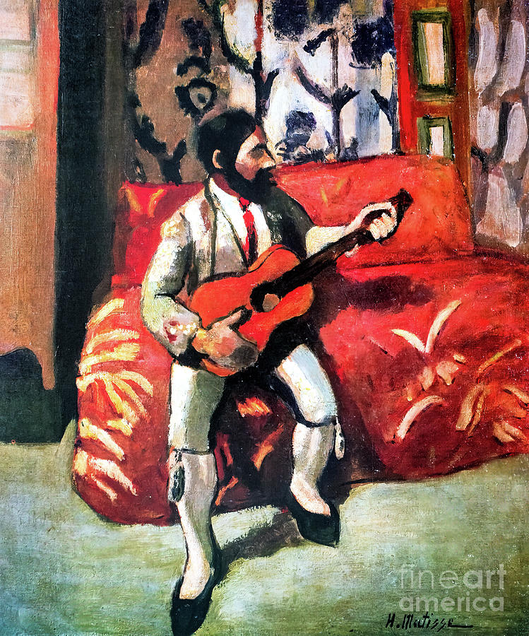 Guitarist II by Henri Matisse 1903 Painting by Henri Matisse