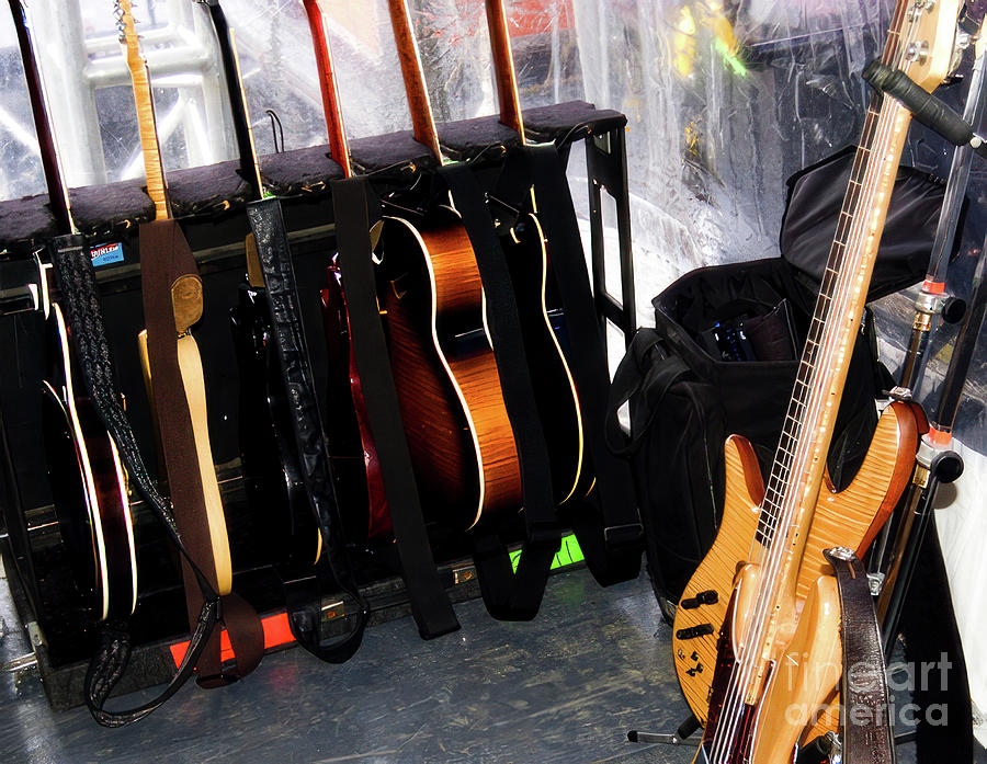 Guitars Used by The Marshall Tucker Band at Bele Chere 2005 Photograph by David Oppenheimer