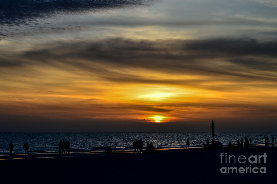 Gulf Beach Sunset Photograph by Marie Dudek Brown