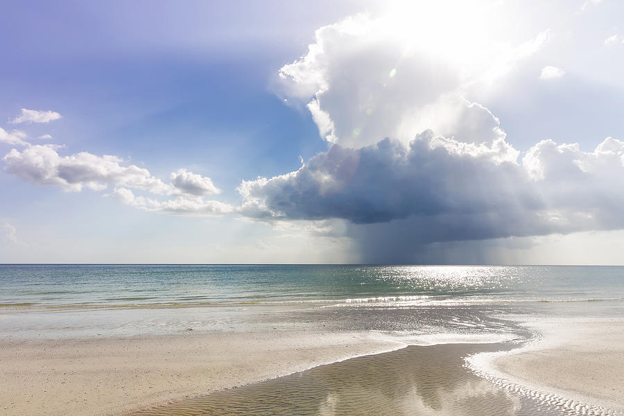 Gulf of Mexico beach. Stormy sky at Marco Island beach in Southern Florida, USA Photograph by Pola Damonte via Getty Images